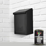 6X Paint Factory Black Iron Gate Gloss Tin Paint 300ml