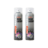 2X Promatic Clear Lacquer Spray Paint 500ml Spray Paint