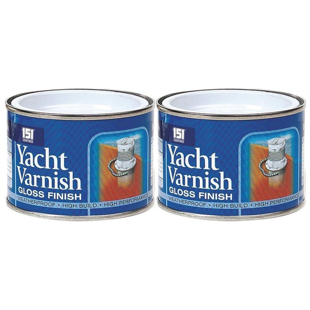 2X Yacht Varnish Gloss 180ml Tin Paint