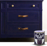 3X Navy Blue Gloss Non-Drip Paint 300ml