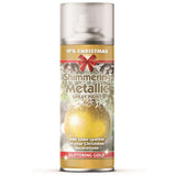 1X - Rapide Christmas Metallic Gold 200ml Spray Paint