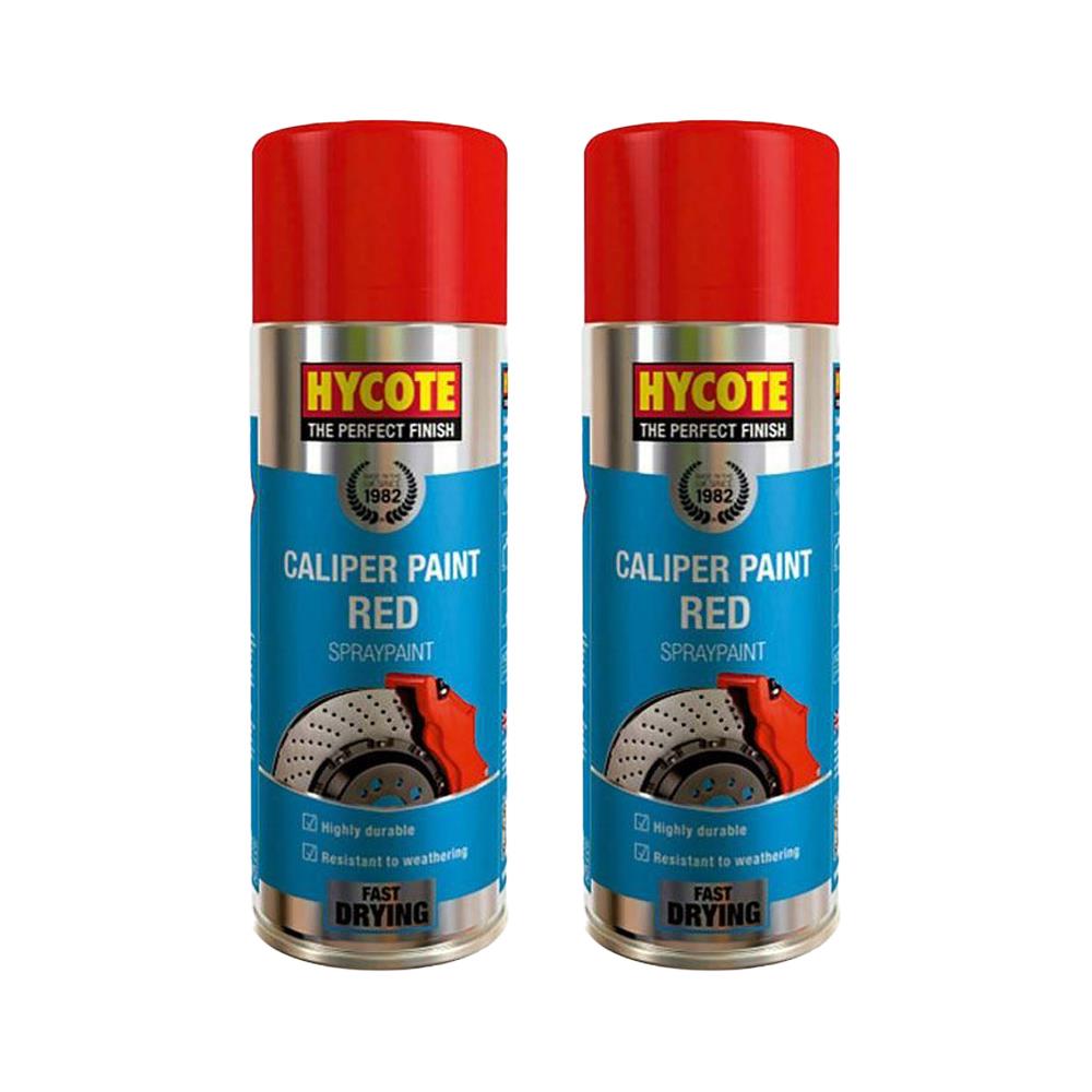 2X Hycote Red Caliper Spray Paint 400ml Spray Paint