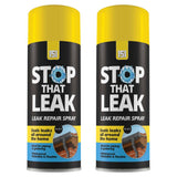 2X 151 Stop That Leak Black Spray 400ml Sealant