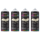 4X Vanilla Cream RAL 1015 Satin Spray Paint 400ml