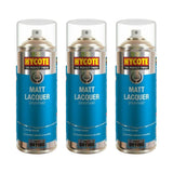 3X Hycote Matt Lacquer Spray Paint 400ml Spray Paint