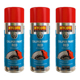 3X Hycote Red Caliper Spray Paint 400ml Spray Paint