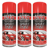 3X Auto Extreme Red Spray Paint 400ml Spray Paint