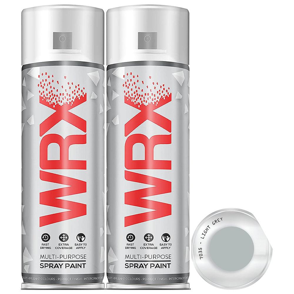 2X WRX Flat Light Grey Spray Paint 400ml Spray Paint