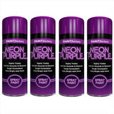 4X Paint Factory Purple Fluorescent Neon Spray Paint 200ml Spray Paint