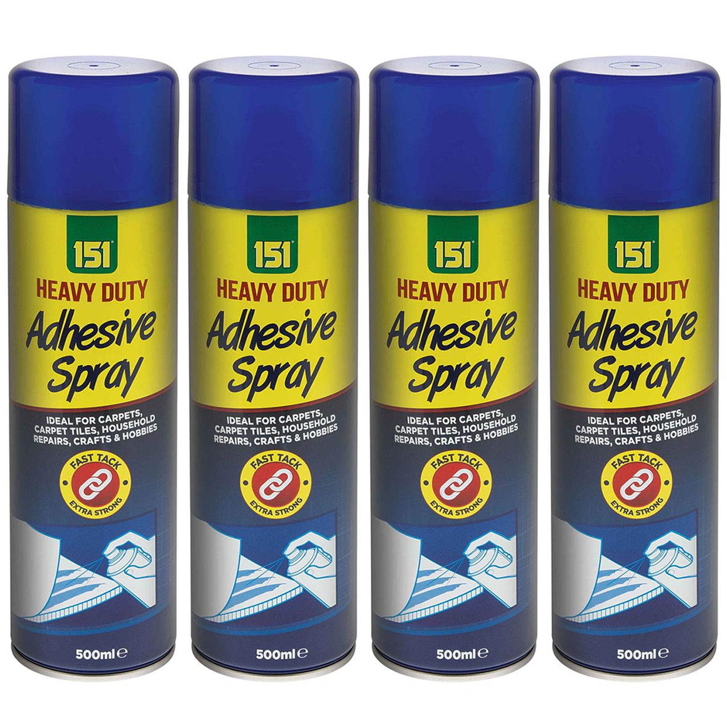 4X Multipurpose Adhesive Glue Spray 500ml Spray Paint