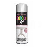 24X - Paint Factory White Satin Spray Paint 250ml
