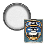 6X Hammerite Hammered White Paint 750ml