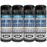 4X Paint Factory Hammered Black Spray Paint 400ml Spray Paint