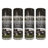 4X Auto Extreme Black Matt Spray Paint 400ml Spray Paint