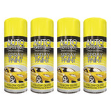 4X Auto Extreme Yellow Spray Paint 400ml Spray Paint