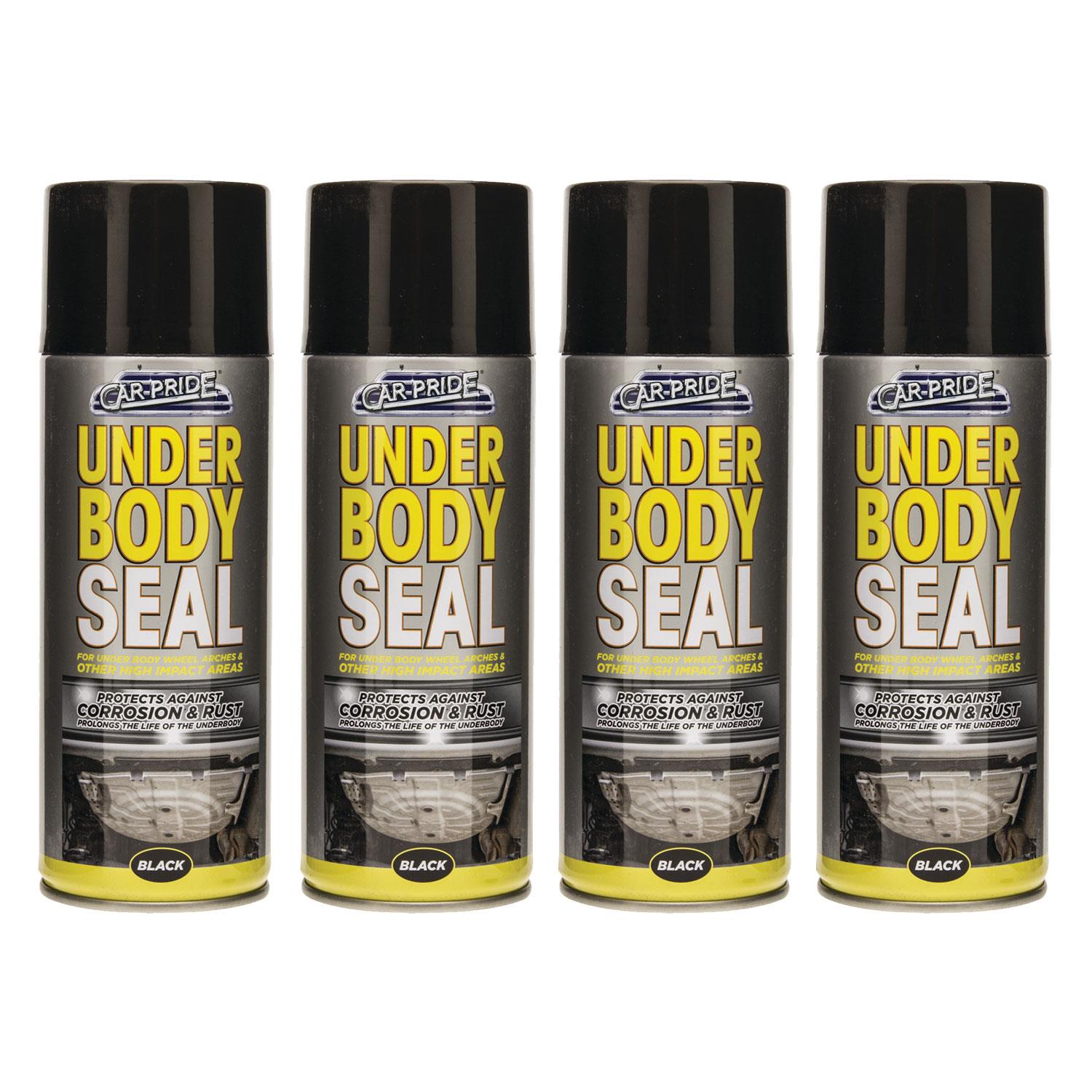 4X Underbody Seal Black Spray 400ml Spray Paint