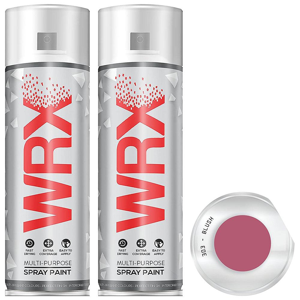 2X WRX Flat Blush Acrylic Spray Paint 400ml Spray Paint