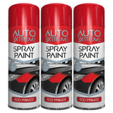 3X Auto Extreme Red Primer Paint 250ml Spray Paint