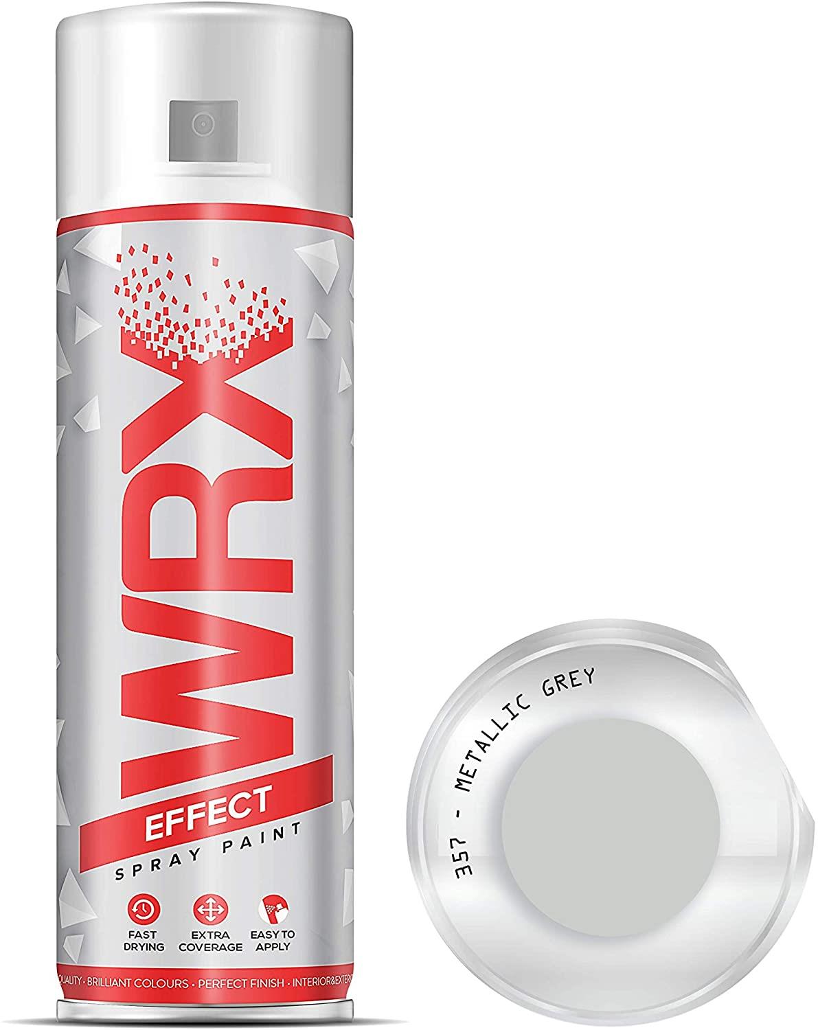 WRX Metallic Grey Spray Paint Solvent Based 400ml Spray Paint