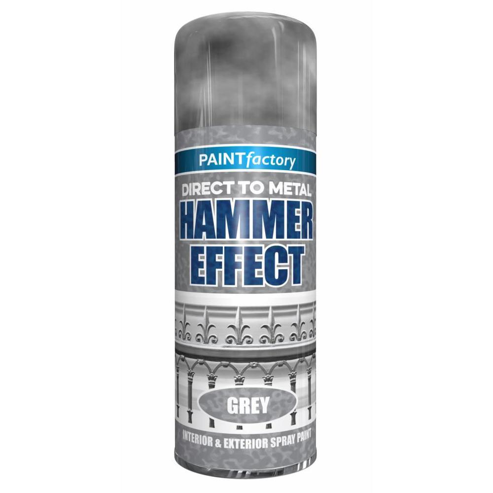 Paint Factory Grey Hammered Spray Paint 400ml Spray Paint