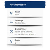 5X Hammerite Satin White Paint 250ml