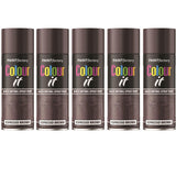5X Paint Factory Espresso Brown Gloss Spray Paint 400ml