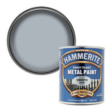 4X Hammerite Smooth Silver Paint 750ml