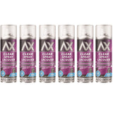 6X Auto Extreme Clear Lacquer Spray Paint 250ml