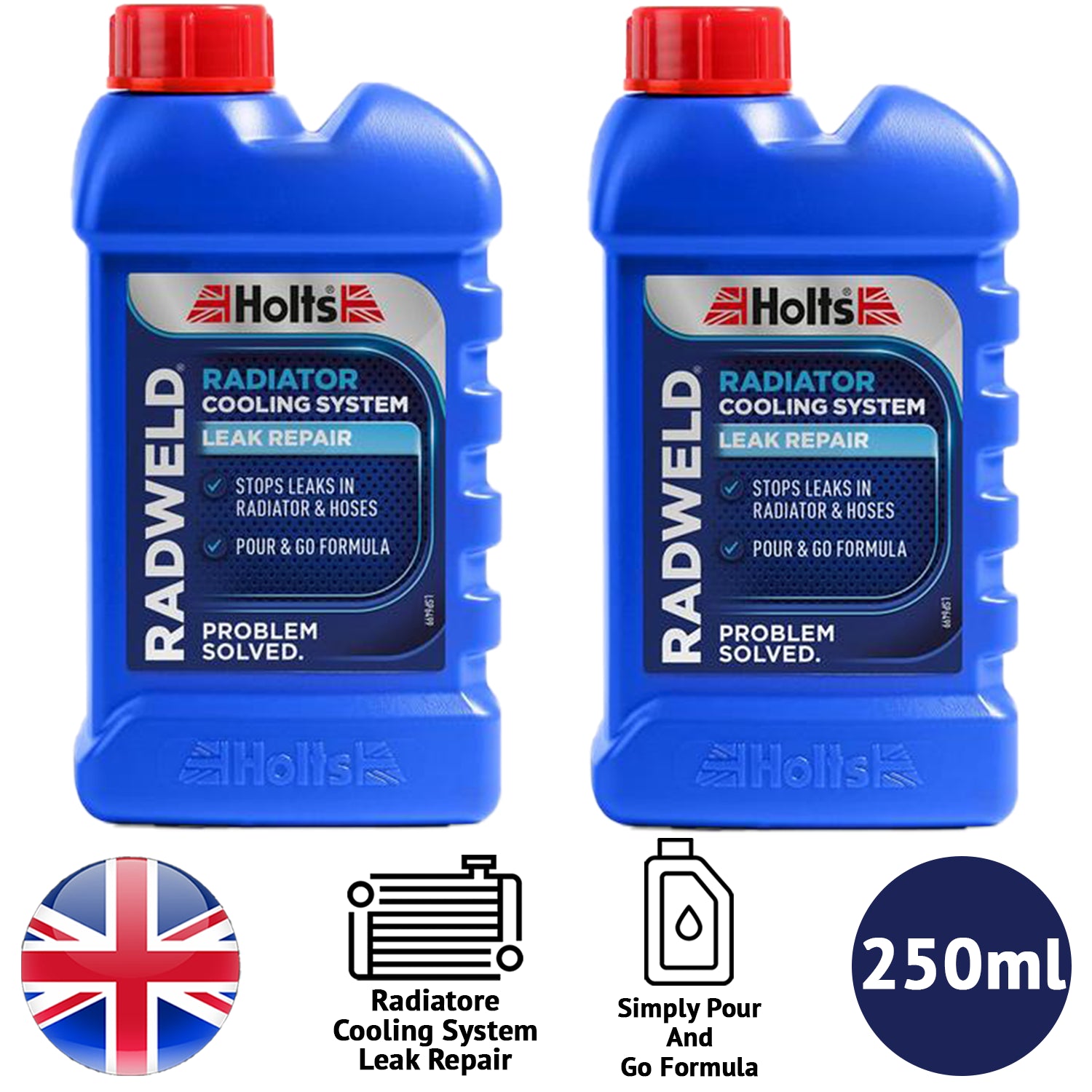 2X Holts Radweld Radiator Repair 250ml Sealant