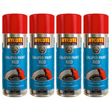 4X Hycote Red Caliper Spray Paint 400ml Spray Paint