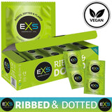 6X EXS Ribbed Condoms Male Condom