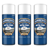 3X Hammerite Smooth White Spray Paint 400ml Spray Paint