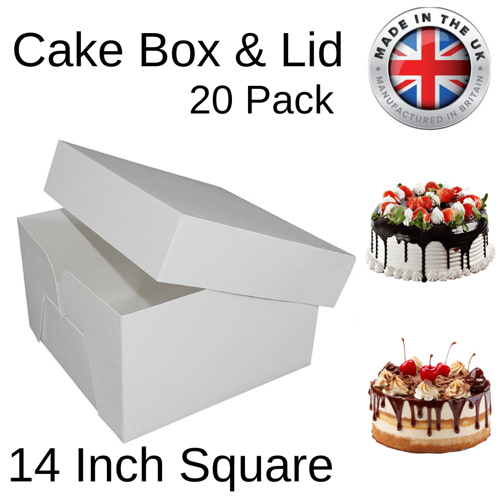 20X Cake Box 14"(14" Lid & 14" Base) Cake Box
