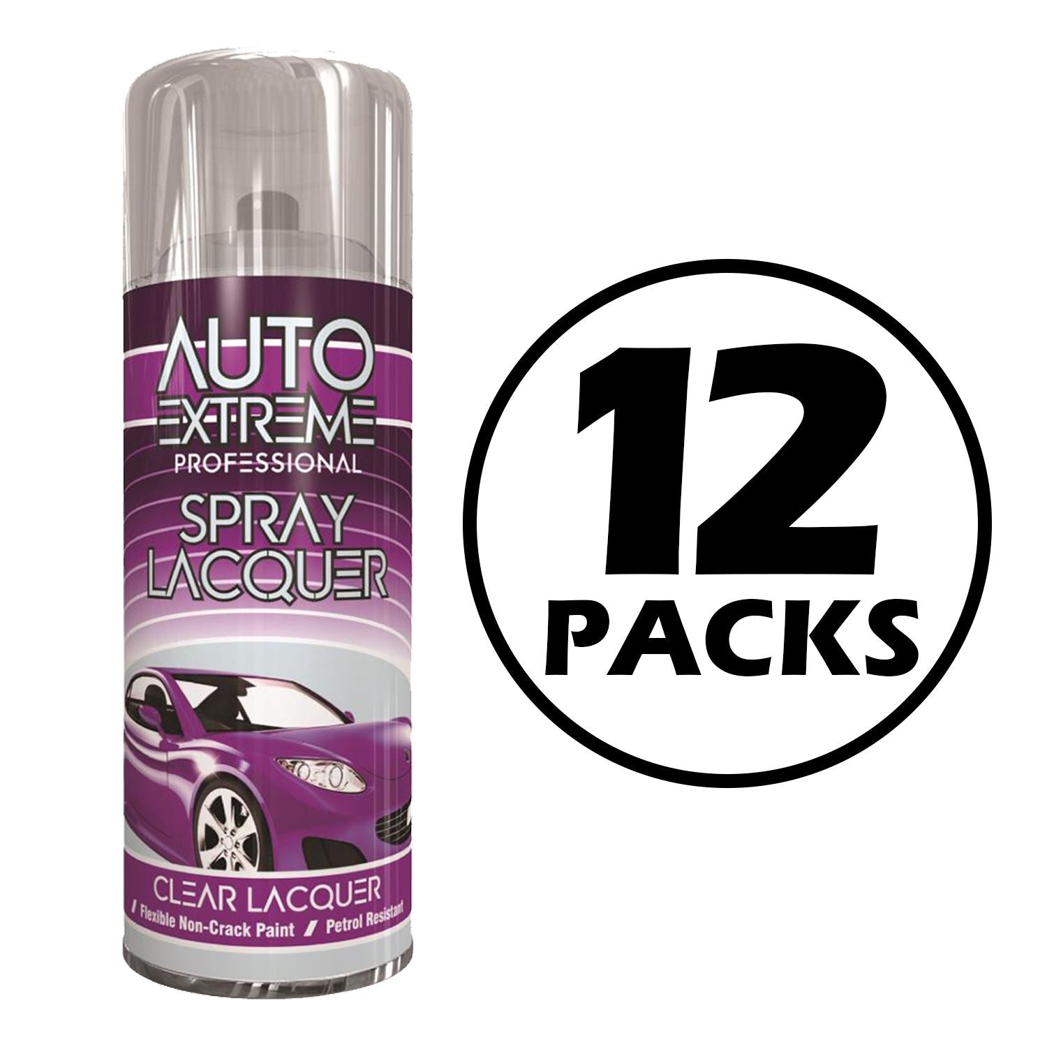 12X Auto Extreme Clear Lacquer Spray 400ml Spray Paint