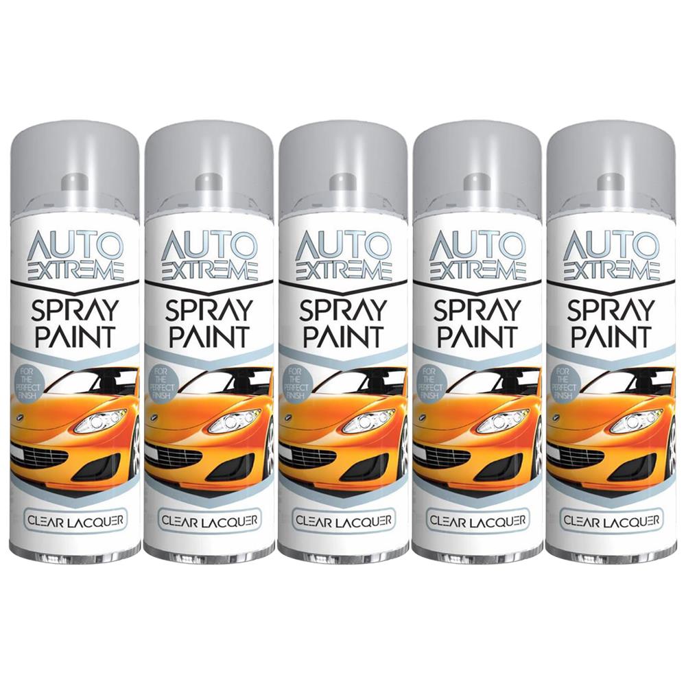 5X Auto Extreme Clear Lacquer Spray Paint 250ml Spray Paint