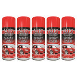5X Auto Extreme Red Spray Paint 400ml Spray Paint
