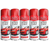 5X Auto Extreme Red Spray Paint 250ml Spray Paint
