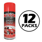 12X Auto Extreme Red Spray Paint 400ml Spray Paint