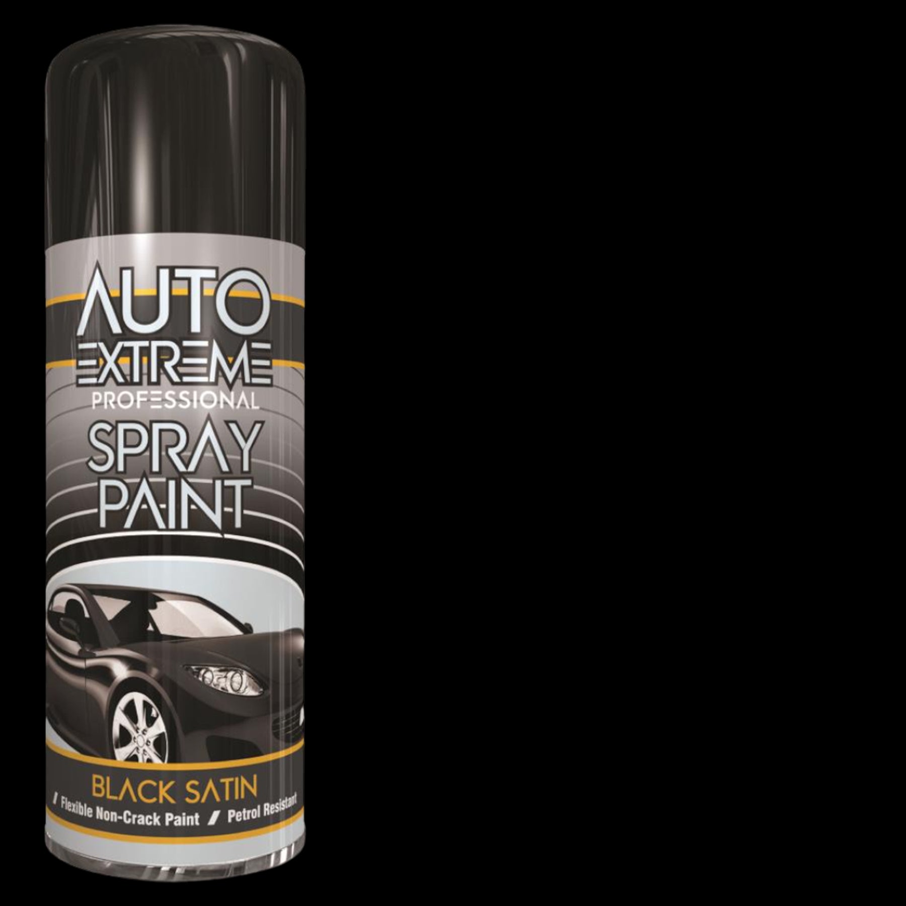 12X Auto Extreme Pro Satin Black Spray Paint 400ml Spray Paint
