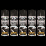 5X Auto Extreme Pro Satin Black Spray Paint 400ml Spray Paint