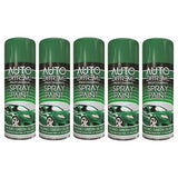 5X Auto Extreme Racing Green Spray Paint 400ml Spray Paint