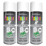 3X Paint Factory Plastic Primer Spray Paint 400ml Spray Paint