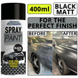 Matt Black Car Spray 400ml Spray Paint