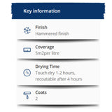 6X Hammerite Hammered Gold Paint 250ml