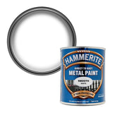 6X Hammerite Smooth White Paint 750ml
