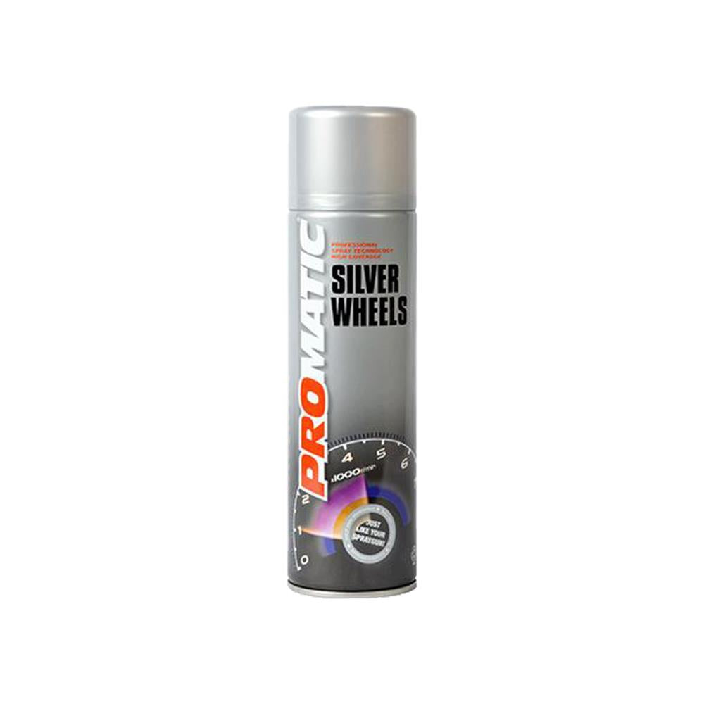 Promatic Wheel Silver Spray Paint 500ml Spray Paint