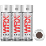 3X WRX Flat Brown Acrylic Spray Paint 400ml Spray Paint