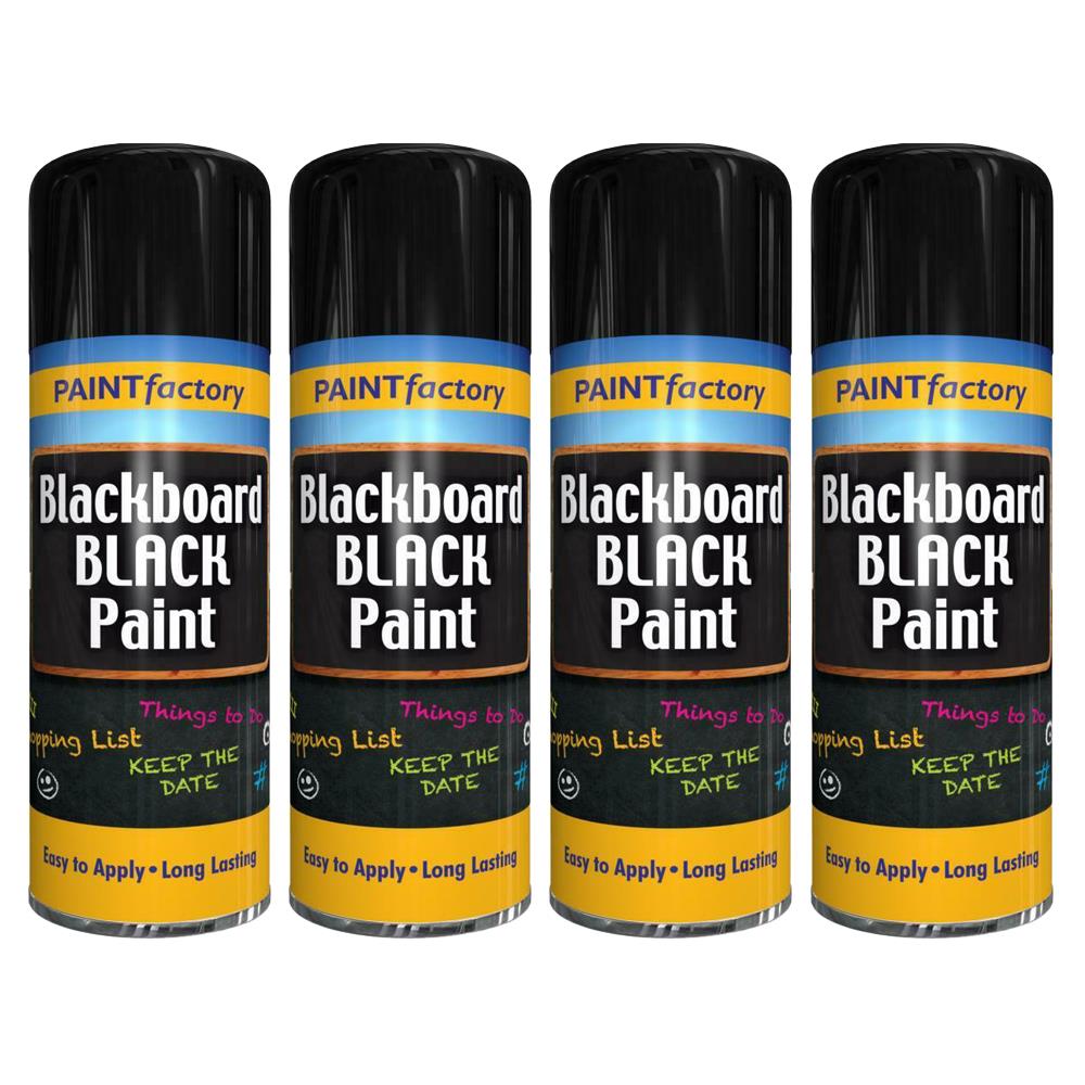 4X Paint Factory Blackboard Spray Paint 400ml Spray Paint