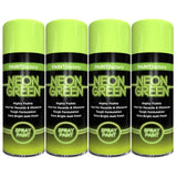 4X Paint Factory Fluorescent Neon Green Spray Paint 200ml Spray Paint