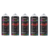 5X Red Primer Matt Spray Paint 400ml